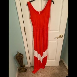 Fascination Orange Maxi Dress